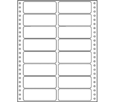 Etiketa tabelační 100x36mm, dvouřadá