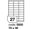 Samolepící etikety 70x30mm, 100archů