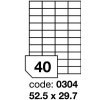 Samolepící etikety 52.5x29.7mm, 100archů