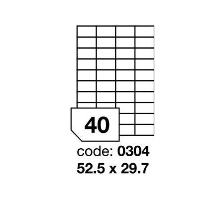 Samolepící etikety 52.5x29.7mm, 100archů