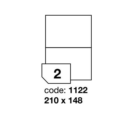 Samolepící etikety 210x148mm, 100archů