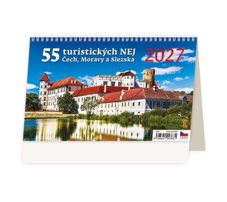 Kalendář 55 turistických nej Čech, Moravy a Slezska