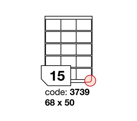 Samolepící etikety 68x50mm, 100archů