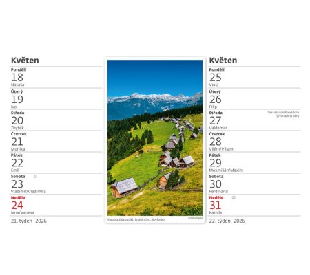 Kalendář Na horách - 14denní