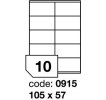 Samolepící etikety 105x57mm, 100archů