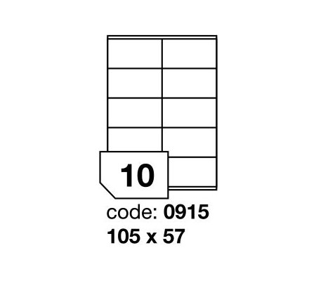 Samolepící etikety 105x57mm, 100archů
