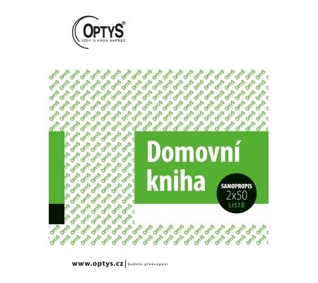 Domovní kniha  2x50 listů samopropis