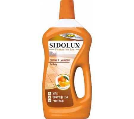 Sidolux Premium Floor Care na dřevěné a laminátové podlahy pomerančový olej 750 ml