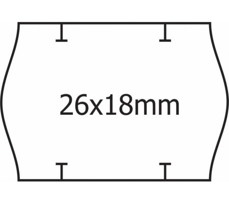 Cenové etikety do kleští 26x18,  START PRIX  bílé