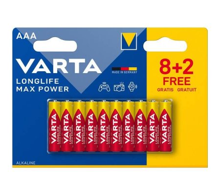 Baterie Varta Longlife Max Power alkaline AAA 8ks