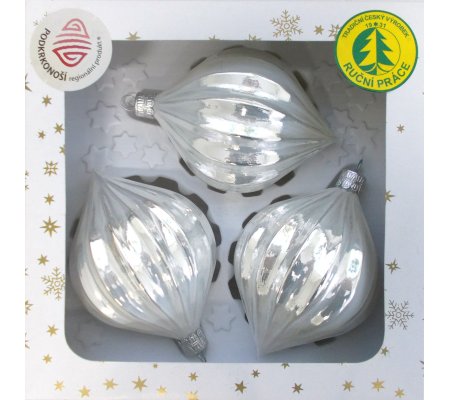 Oliva vroubkovaná 38279056-106 porcelánově bílá