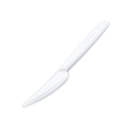 Nůž PP 185mm opakovaně použitelný bílý, 50ks
