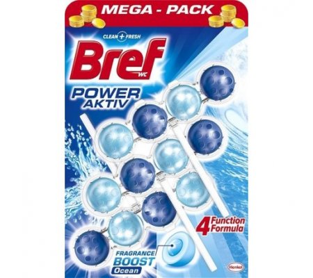 Bref WC blok Power Aktiv  - 3x50g