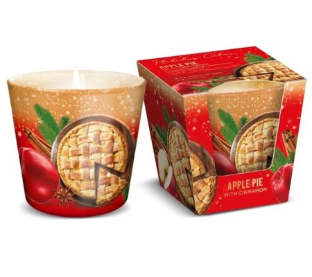 Svíčka v konickém skle 115g Holiday Cakes - Apple Pie