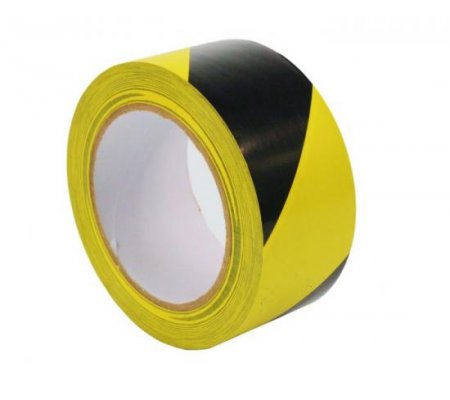 Lepící páska 50mmx33m žluto-černá s tkaninou