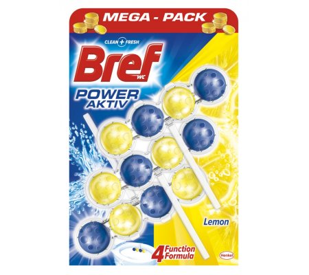 Bref Power Aktiv WC blok - 3x50g