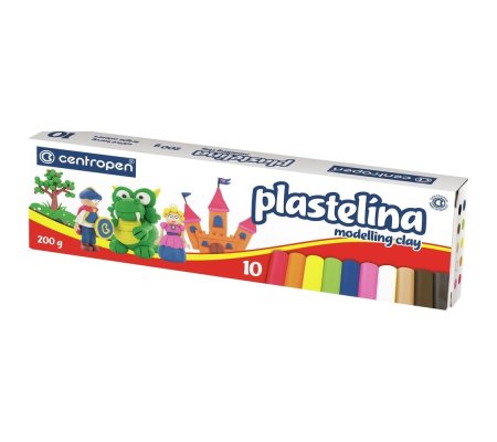 Plastelína Centropen 10barev - 200g