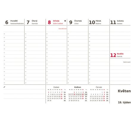 Kalendář Pracovní