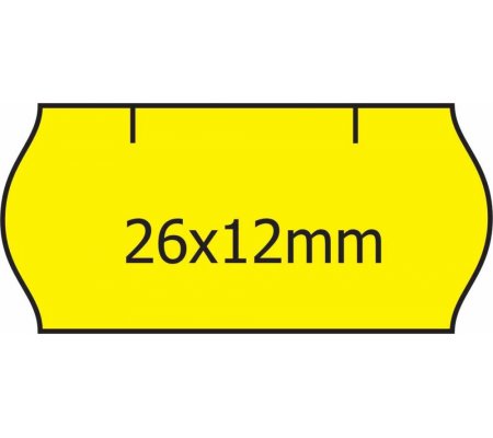 Cenové etikety do kleští 26x12, Contact fluorescentní