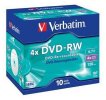 Verbatim DVD-RW, 120min, 4,7GB, 4x, 10ks v slimboxu