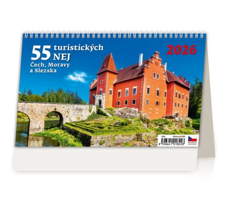 Kalendář 55 turistických nej Čech, Moravy a Slezska