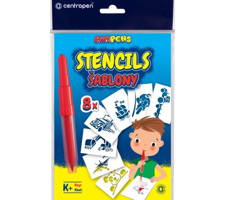 Centropen 9996 šablony pro foukací fixy