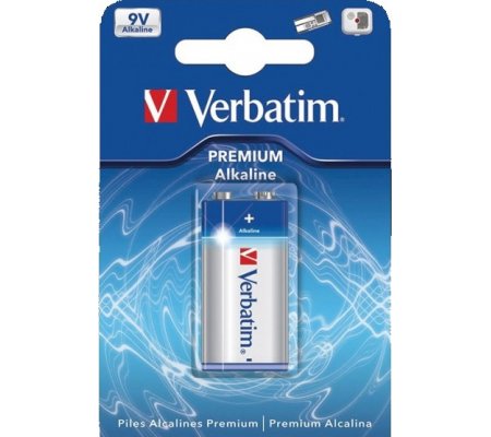 Baterie Verbatim alkaline 9V 1ks