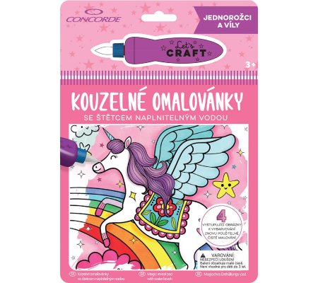 Omalovánky kouzelné Jednorožci a víly