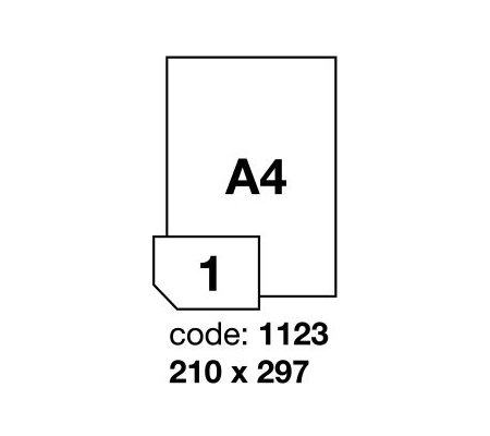 Samolepící etikety 210x297mm, 100archů