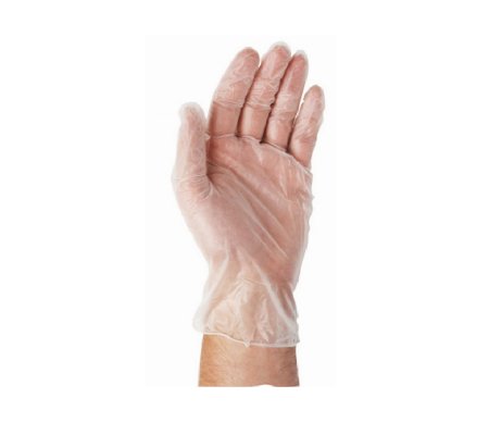 Jednorázové rukavice vinyl pudrované XL, 100ks