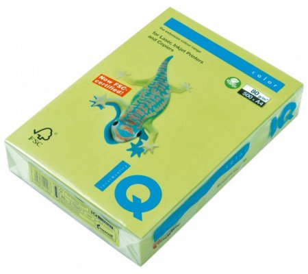 IQ color A4 80g LG46 olivově zelená, 500ks