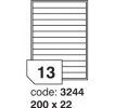 Samolepící etikety 200x22mm, 100archů