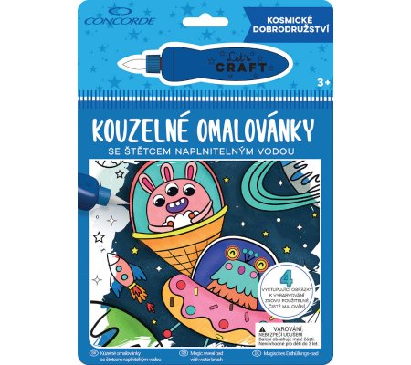Omalovánky kouzelné Kosmické dobrodružství