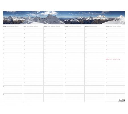 Kalendář týdenní plánovací mapa A2