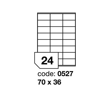 Samolepící etikety 70x36mm, 100archů