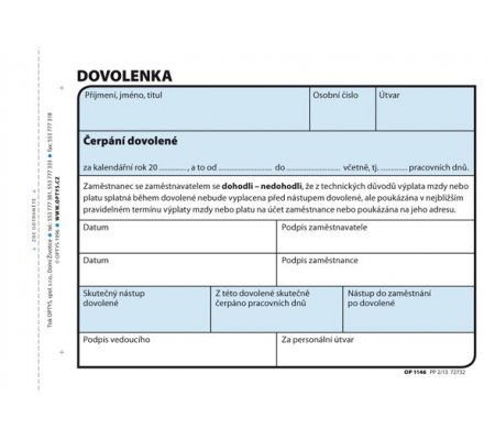 Dovolenka A6