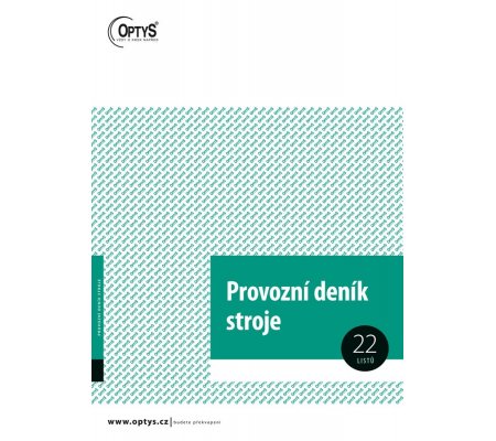 Provozní deník stroje A4