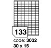 Samolepící etikety 30x15mm, 100archů