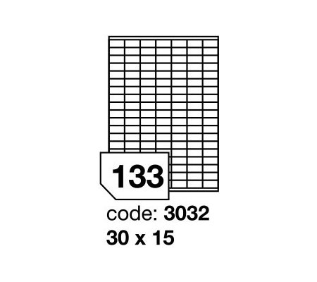 Samolepící etikety 30x15mm, 100archů