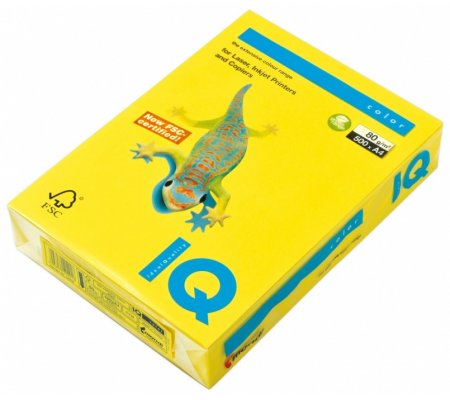 IQ color A3 80g CY39 kanárkově žlutá, 500ks