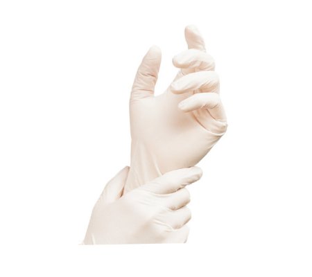 Jednorázové  rukavice latex nepudrované S natural, 100ks