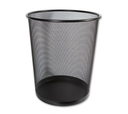 Odpadkový koš kovový velký černý