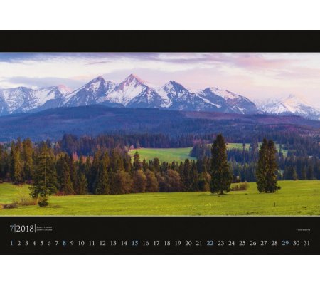 Kalendář nástěnný Tatry - panorama