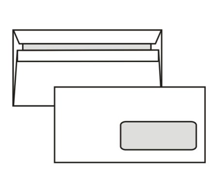 Obálka DL samolepící s okénkem - 1000ks