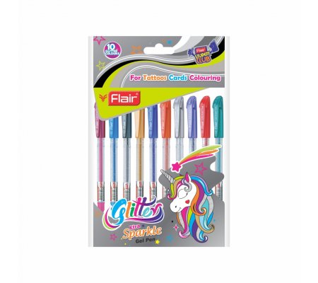 Gelové pero Glitter 10ks
