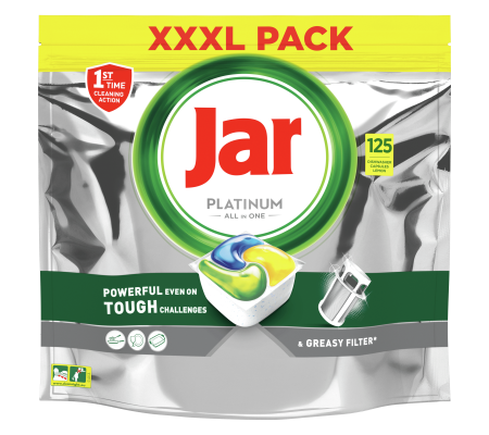 Jar tablety do myčky Platinum All In One - 125ks