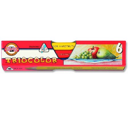 Pastelky Triocolor Jumbo trojhranné 3151 6ks - Kooh-i-noor