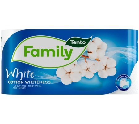 Toaletní papír Tento Family bílý, 2vrstvý, 8rolí