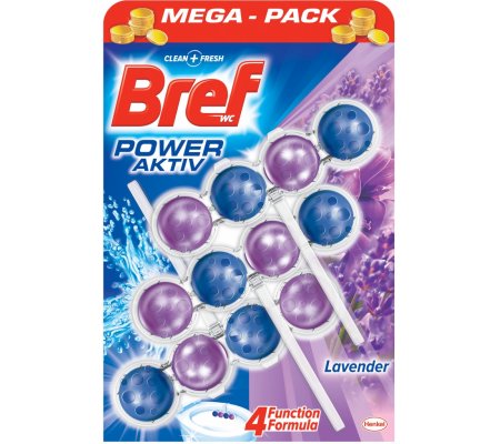 Bref Power Aktiv WC blok - 3x50g