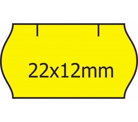 Cenové etikety do kleští 22x12,  Contact  fluorescentní